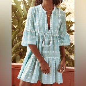 Saylor NYC Rhoda Dress Blue Tassel